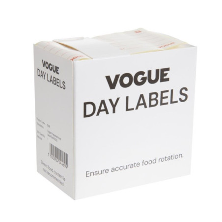Etiquettes pour produits préparés Hygiplas (Lot de 500)
