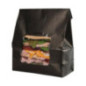 Sacs sandwich en papier recyclable noir avec fenêtre Colpac (lot de 250)