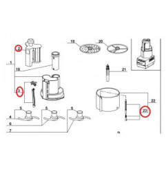 Lot de pièce pour R101XL, pièce 2, 3 et 23