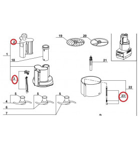Lot de pièce pour R101XL, pièce 2, 3 et 23