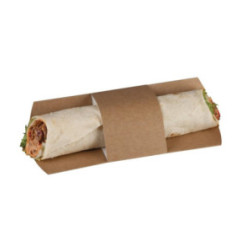 Etuis à tortilla kraft compostables Colpac (lot de 1000)