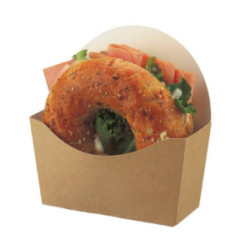 Etuis à bagel kraft compostables Colpac (lot de 1000)