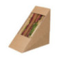 Boîtes sandwich kraft compostables avec fenêtre acétate Colpac Zest (lot de 500)