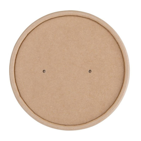 Couvercles en papier pour pots à soupe Fiesta Compostable 98mm FB160 FB162 FB164 (Lot de 500)