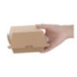 Petites boîtes hamburger compostables kraft Fiesta Compostable 105mm (lot de 200)