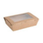 Boîtes salade compostables avec fenêtre en PLA Fiesta Compostable 700ml (lot de 200)