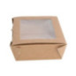 Boîtes salade compostables avec fenêtre en PLA Fiesta Compostable 700ml (lot de 200)