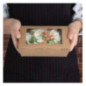 Boîtes salade compostables avec fenêtre en PLA Fiesta Compostable 700ml (lot de 200)