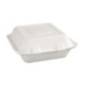 Boîtes avec couvercle à charnière Recyclables en bagasse Fiesta Recyclable 223mm (lot de 200)