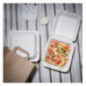 Boîtes avec couvercle à charnière Recyclables en bagasse Fiesta Recyclable 223mm (lot de 200)