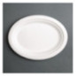 Assiettes ovales compostables en bagasse Fiesta Compostable 198mm (lot de 50)