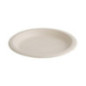 Assiettes rondes compostables en bagasse Fiesta Compostable coloris naturel 260mm (lot de 50)