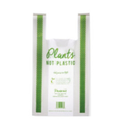 Sacs bretelles compostables en PLA Vegware taille moyenne (lot de 500)