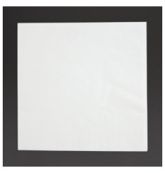 Serviettes cocktail 1 pli format 1/4 Fiesta Recyclable 300mm blanches (lot de 5000)