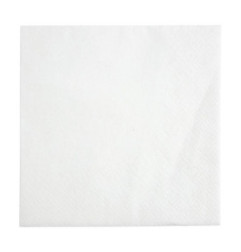 Serviettes cocktail 2 plis pliage 1/4 Fiesta Recyclable 240mm blanches (lot de 4000)