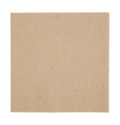 Serviettes cocktail recyclées 2 plis pliage 1/4 Fiesta Recyclable 240mm kraft (lot de 4000)