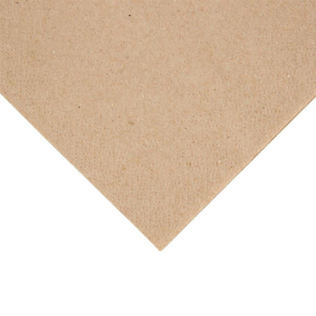 Serviettes cocktail recyclées 2 plis pliage 1/4 Fiesta Recyclable 240mm kraft (lot de 4000)