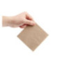 Serviettes cocktail recyclées 2 plis pliage 1/4 Fiesta Recyclable 240mm kraft (lot de 4000)
