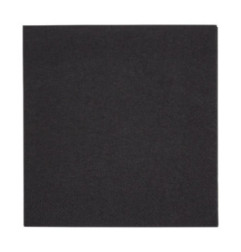 Serviettes cocktail 2 plis pliage 1/4 Fiesta Recyclable 240mm noires (lot de 4000)