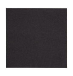 Serviettes snacking 2 plis pliage 1/4 Fiesta Recyclable 330mm noires (lot de 2000)