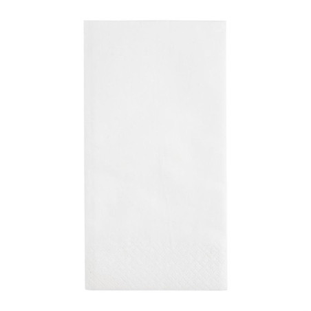 Serviettes snacking 2 plis pliage 1/8 Fiesta Recyclable 330mm blanches (lot de 2000)