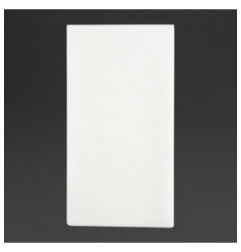 Serviettes de table Airlaid pliage en 8 Fiesta Recyclable Premium Tablin blanches 40x40cm (lot de 500)