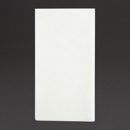 Serviettes de table Airlaid pliage en 8 Fiesta Recyclable Premium Tablin blanches 40x40cm (lot de 500)