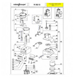Pièces détachées pour R502 robot coupe