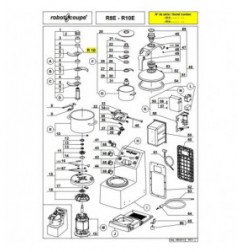 pièces détachées pour R8 - R10 de robotcoupe