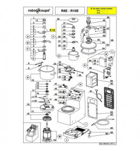 pièces détachées pour R8E - R10E de robotcoupe