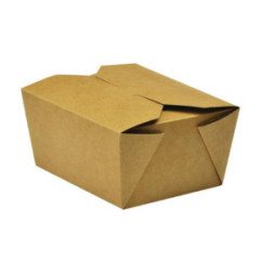 Boîtes alimentaires en carton compostable Vegware No.1 700ml (lot de 450)