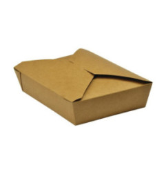 Boîtes alimentaires en carton compostable Vegware No.2 1500ml (lot de 280)