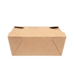 Boîtes alimentaires en carton compostable Vegware N°3 1800ml (lot de 180)