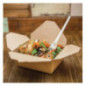 Boîtes alimentaires en carton compostable Vegware N°3 1800ml (lot de 180)