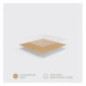 Boîtes alimentaires en carton compostable Vegware N°3 1800ml (lot de 180)
