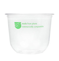 Pots Deli en PLA compostables série 96 Vegware 340ml (lot de 1000)