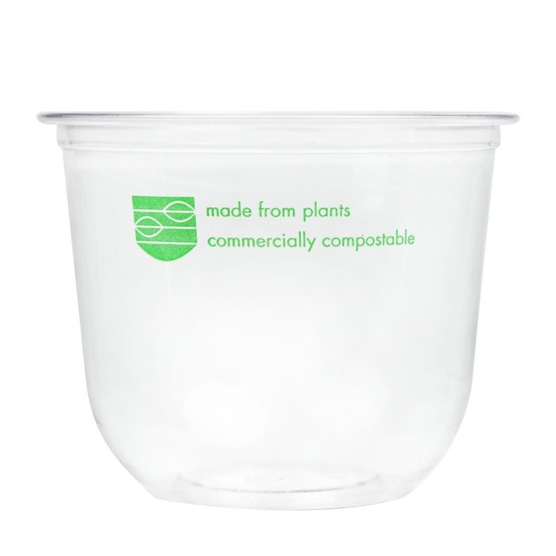 Pots Deli en PLA compostables série 96 Vegware 340ml (lot de 1000)