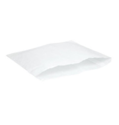 Sachets plats blancs compostables en papier recyclé Vegware 254x254mm (Lot de 1000)