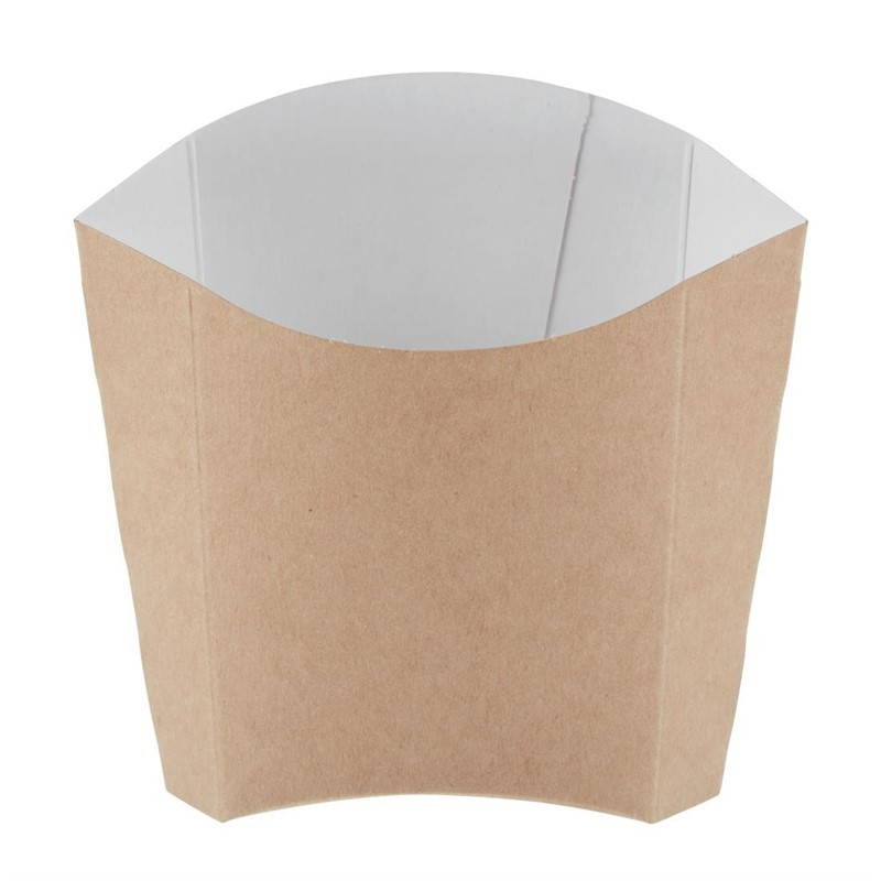 Etuis à frites moyens kraft compostables Colpac (lot de 1000)