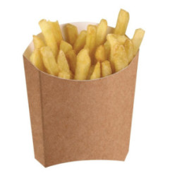 Etuis à frites moyens kraft compostables Colpac (lot de 1000)