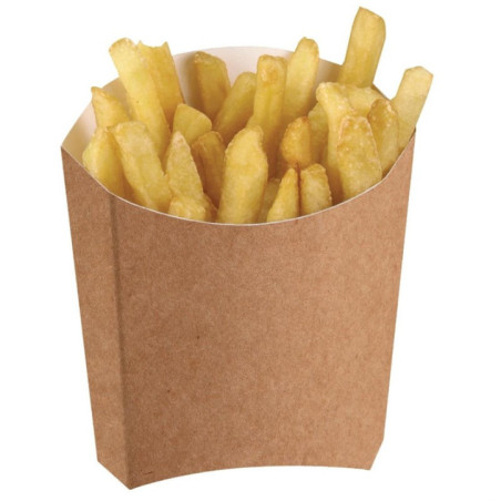 Etuis à frites moyens kraft compostables Colpac (lot de 1000)