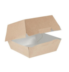 Petites boîtes burger kraft compostables Colpac 108mm (lot de 250)