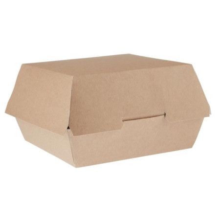 Grandes boîtes burger kraft compostables Colpac 135mm (lot de 250)