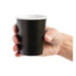 Gobelets boissons chaudes paroi simple Fiesta Recyclable noirs 230ml (lot de 1000)