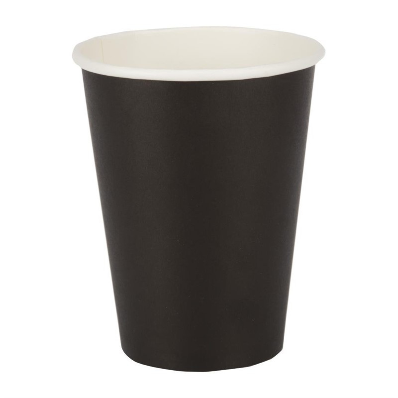 Gobelets boissons chaudes paroi simple Fiesta Recyclable noirs 340ml (lot de 50) Gobelets boissons chaudes paroi simple Fiesta Recyclable noirs 340ml (lot de 50)