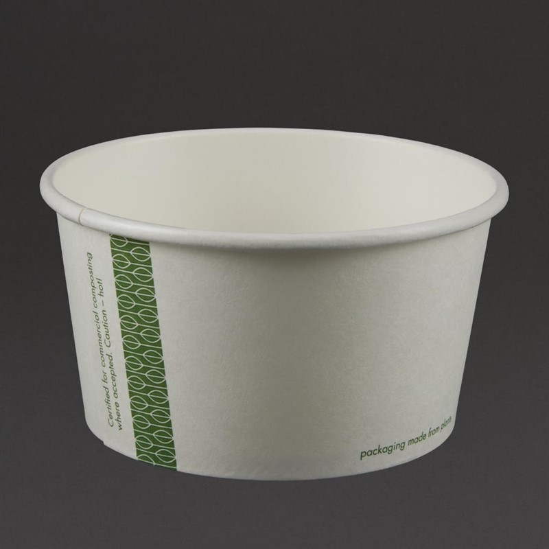 Bols à soupe / glace compostables Vegware 350ml (Lot de 500)