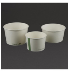 Bols à soupe / glace compostables Vegware 455ml (Lot de 500)