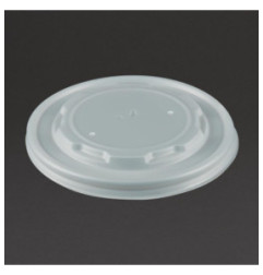 Couvercles CPLA pour bols à soupe compostables Vegware (Lot de 500)