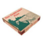 Boîtes à pizza imprimées compostables 237mm (lot de 100)