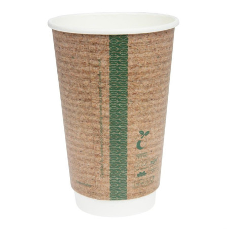 Gobelets boissons chaudes double paroi compostables Vegware 455 ml (lot de 400)